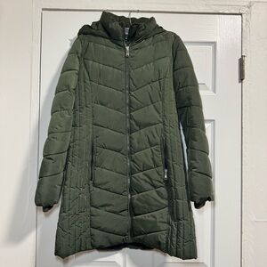 Green Tommy Hilfiger puffer jacket